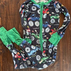 Little Sleepies Green and Black Gamer Footies